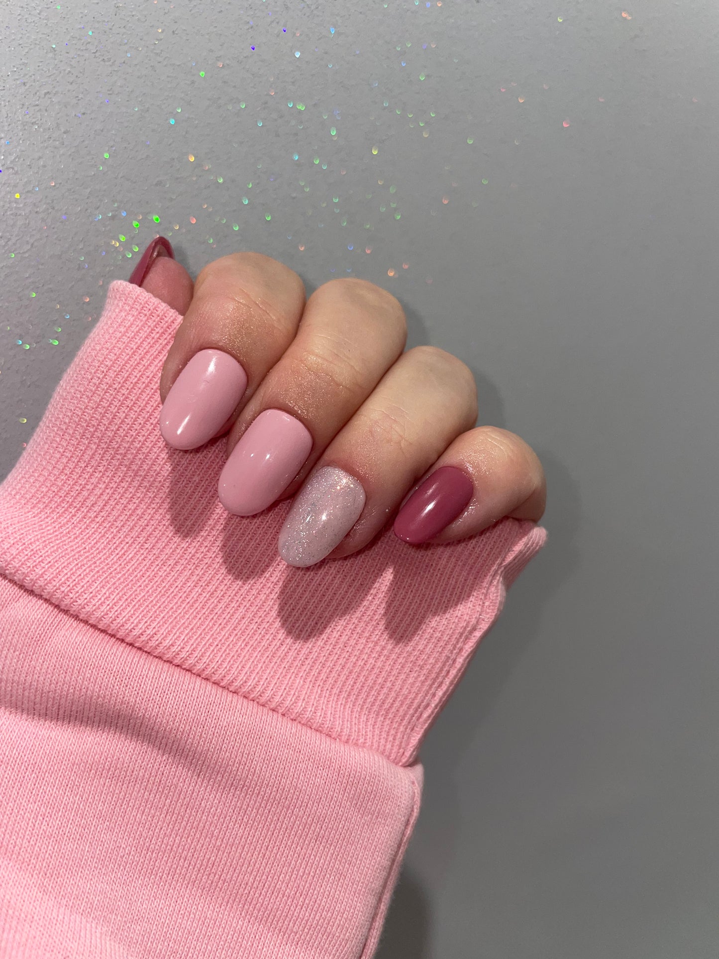 Handmade Press on Nails | Autumn | Self adhesive | Glue on | Full Cover Nails | Fake Nails | Pink Colour | UK Free Delivery | Luxury Gifts | Gel Nails | Coffin shape | BIAB | Application kit included | Reusable | Durable | Occasion wear | Do it yourself