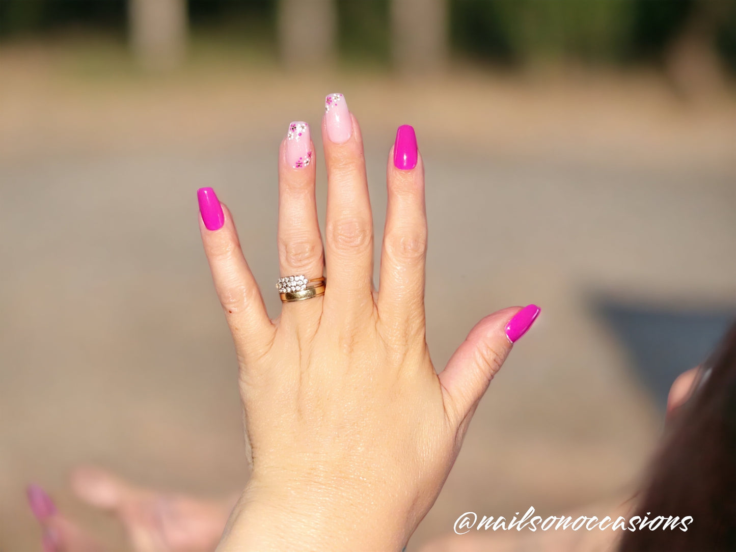 Press On Nails | wedding Nails | Short pink Gel Nails | Acrylic Nails | False Nails | Fake Nails | bridesmaids Nails | BIAB | Handmade | Removable Nails | Stick on nails | UK free delivery | Summer nails | Nails on occasions | salon ready | coffin shape |