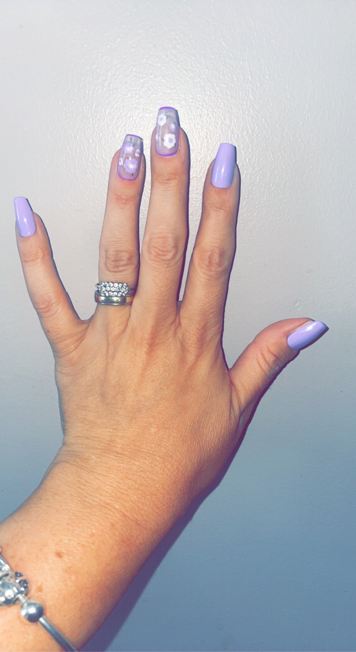 Luxury Press On Nails | Coffin Shape | Short Lilac Gel Nails | Acrylic | False | Fake Nails | Thanksgiving Gifts | BIAB | Handmade | Removable Nails | Stick on nails | UK free delivery | Autumn nails | Salon ready | Handpainted | DIY Nails | Luxury | Gel