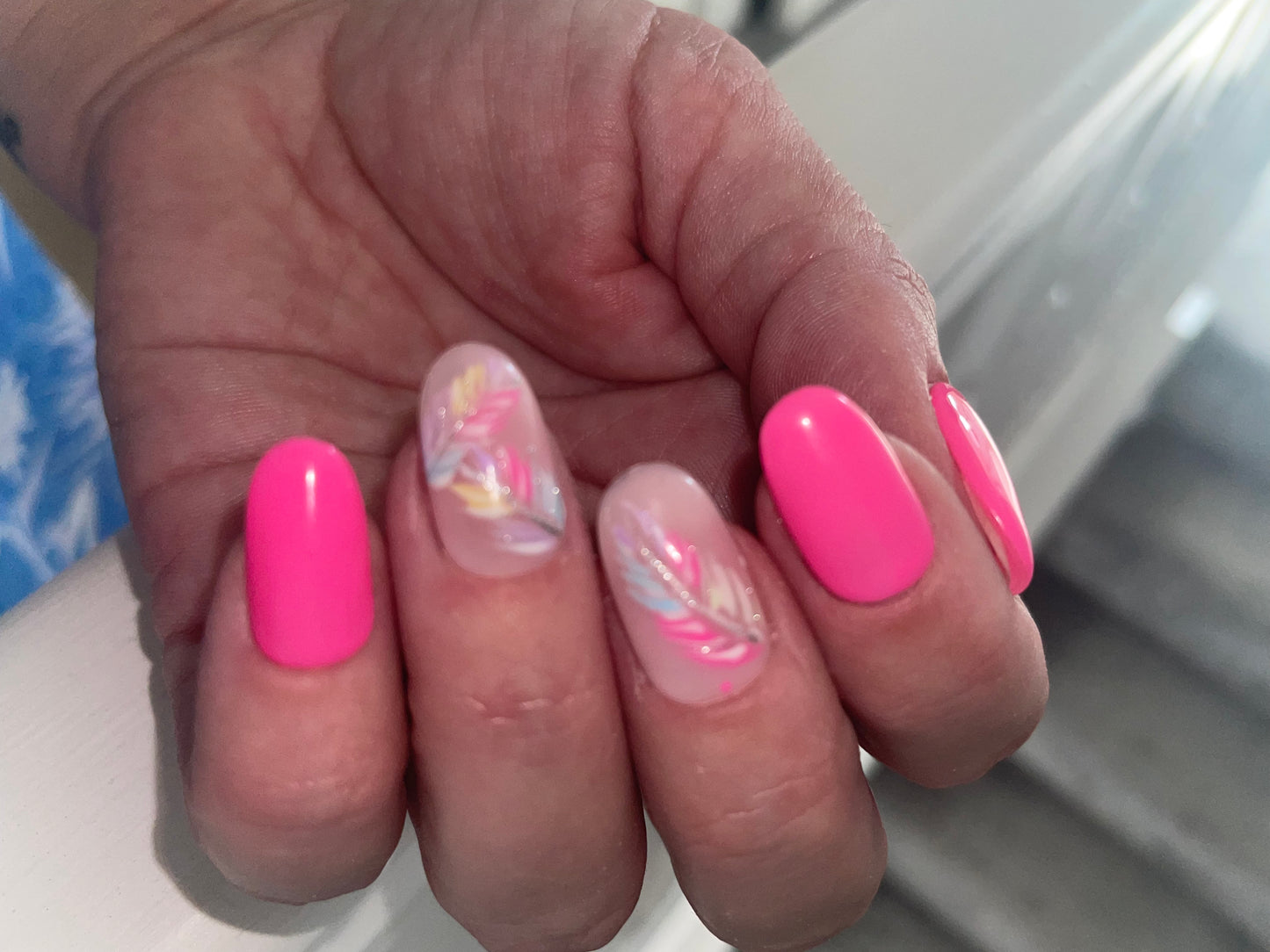 Press On Nails | carnival Nails | Short pink Gel Nails | Acrylic Nails | False Nails | Fake Nails | Thanksgiving Nails | BIAB | Handmade | Removable Nails | Stick on nails | UK free delivery | Summer nails | Nails on occasions | salon ready | Oval shape |