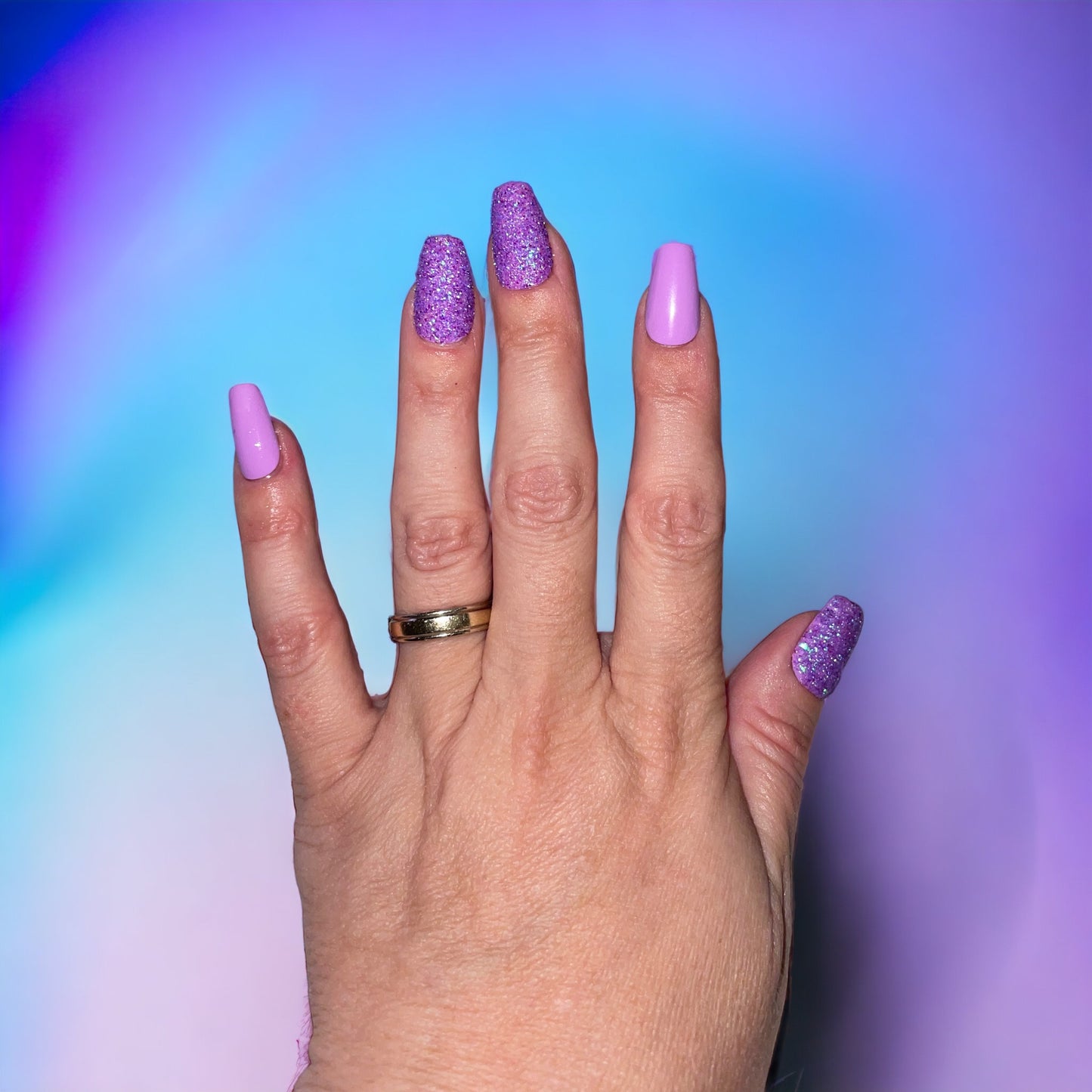 Press On Nails | Fall Nails | Short purple Gel Nails | Acrylic Nails | False Nails | Fake Nails | summer Nails | BIAB | Handmade | Removable Nails | Stick on nails | UK free delivery | Summer nails | Nails on occasions | salon ready | coffin shape | glitz