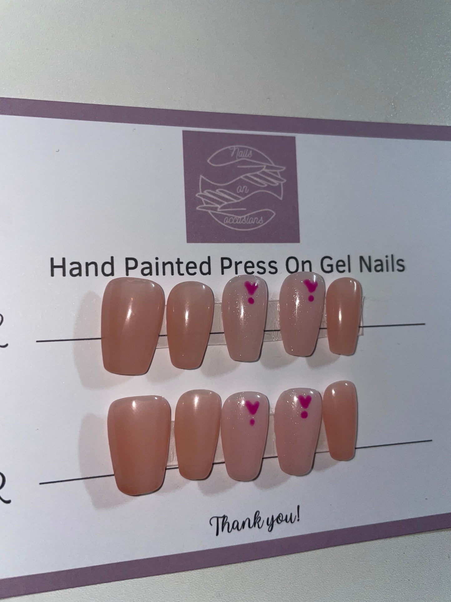 Press On Nails | Short pink Gel Nails | Acrylic Nails | False Nails | Fake Nails | Thanksgiving Nails | BIAB | Handmade | Removable Nails | Stick on nails | UK free delivery | Summer nails | Nails on occasions | salon ready | Coffin shape | glitter nails