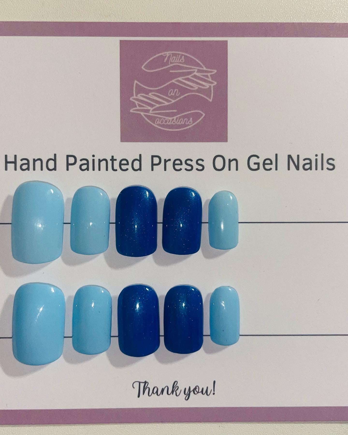 Press On Nails | Autumn Nails |luxury  Nails | Short blue Gel Nails | Acrylic Nails | False Nails | Fake Nails | Thanksgiving Nails | BIAB | Handmade | Removable Nails | Stick on nails | UK free delivery |square nails | Nails on occasions | salon ready |