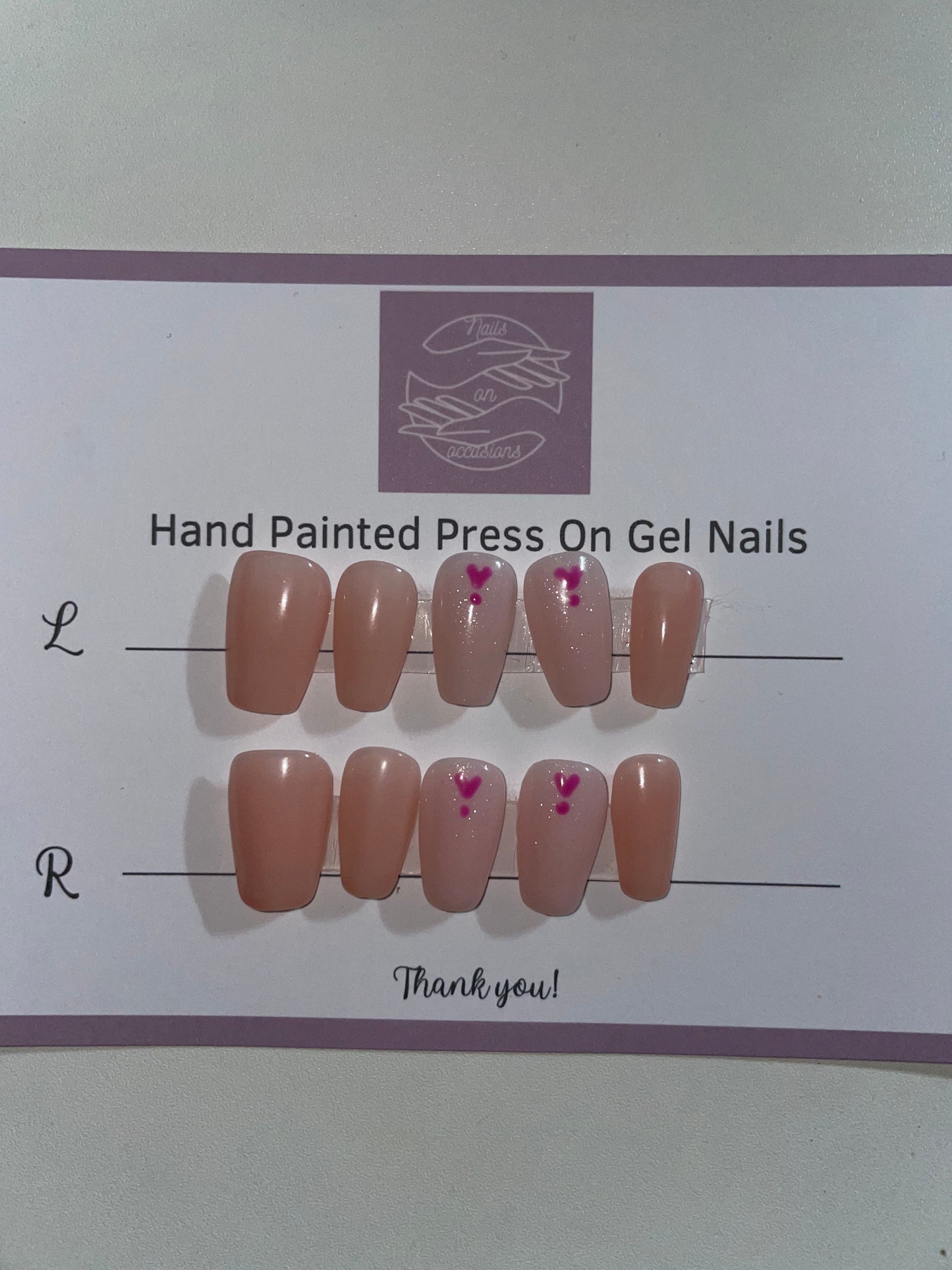 Press On Nails | Short pink Gel Nails | Acrylic Nails | False Nails | Fake Nails | Thanksgiving Nails | BIAB | Handmade | Removable Nails | Stick on nails | UK free delivery | Summer nails | Nails on occasions | salon ready | Coffin shape | glitter nails